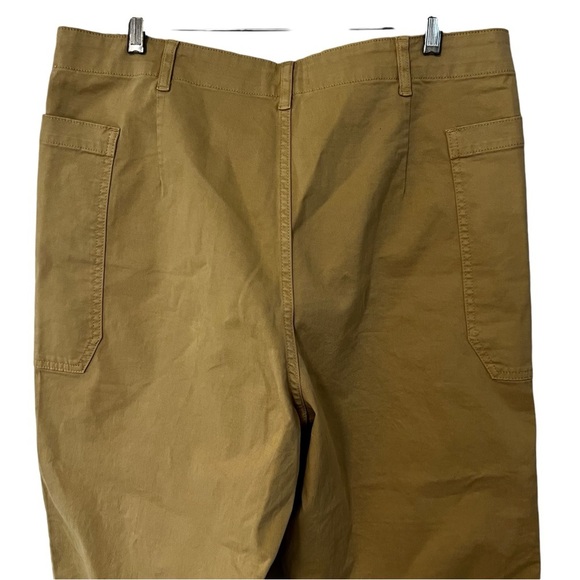 FRAME Oversized Pocket Utility Trousers 16 Neutral Relaxed plus size high rise - Picture 8 of 15